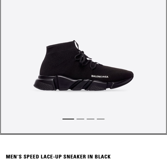 Shoes - Balenciaga Men Speed Laceup Sneaker size 7